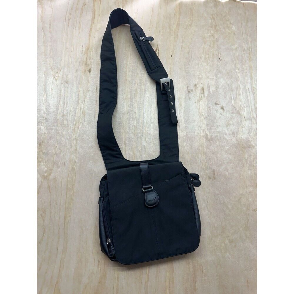 Ameribag Crossbody Multipocket Leather/Nylon Travel Bag Satchel